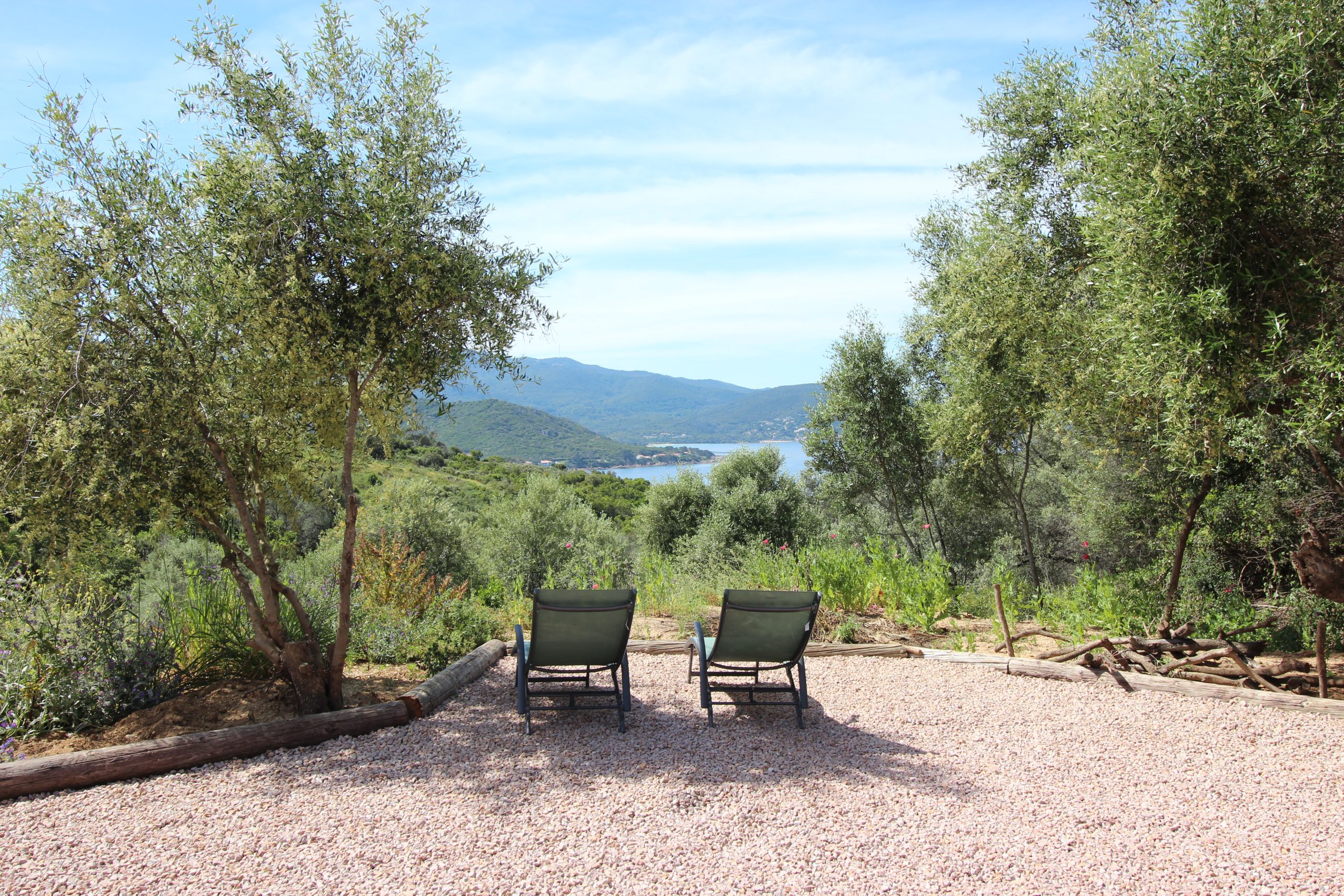 Vue Mer depuis la villa Scandola T4